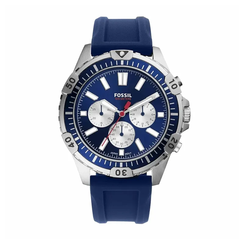 Fossil Garrett Chronograph Blue Dial Men's Watch- FS5709